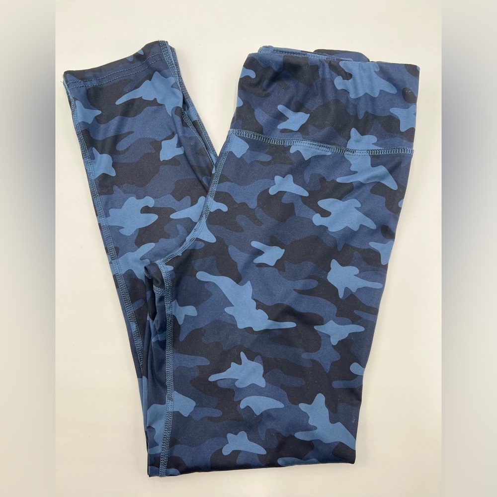 CRANE Athletic Leggings Camo Blue Women’s size Small